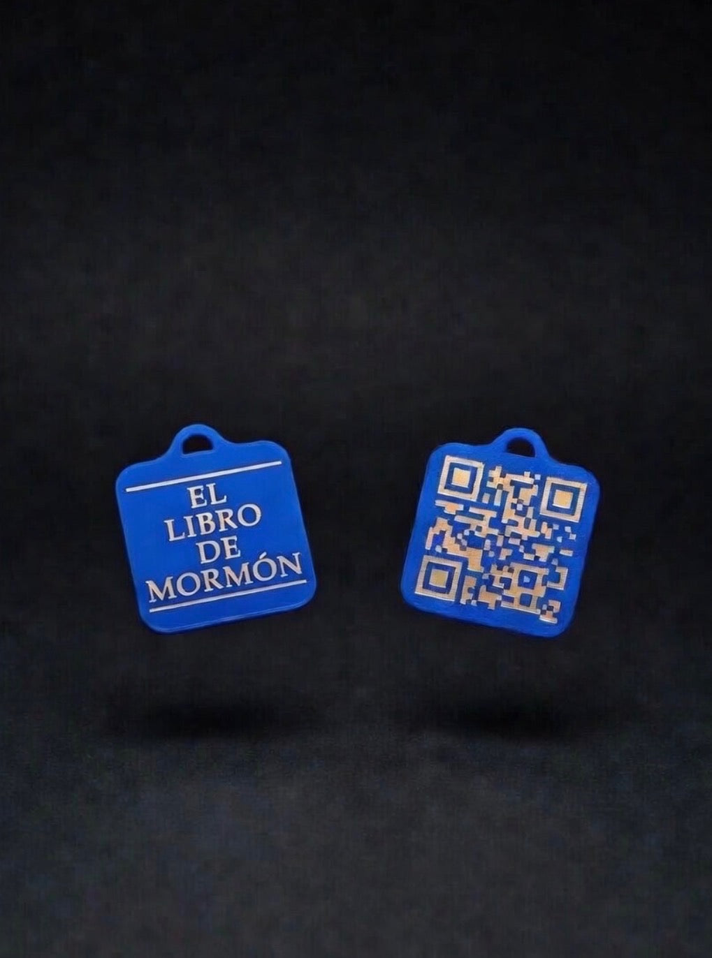 Book of Mormon QR code key fob