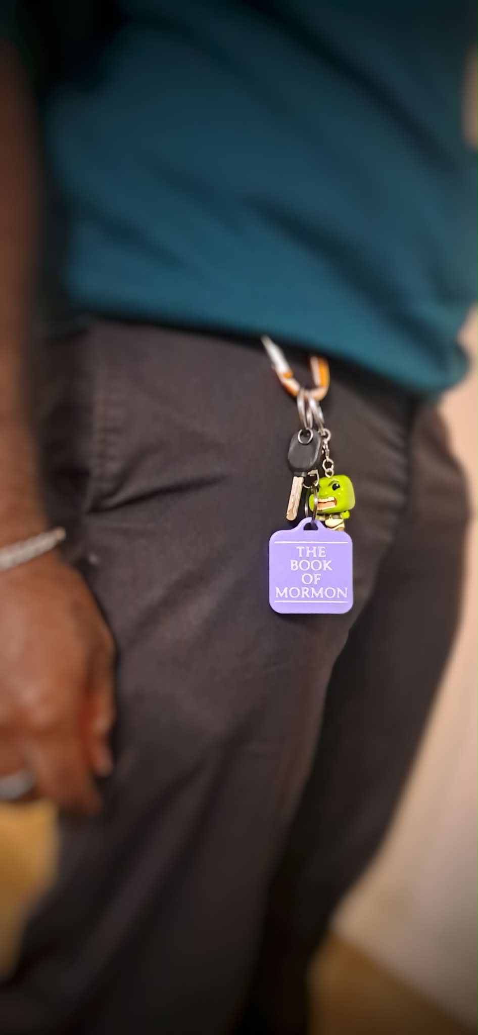 Book of Mormon QR code key fob